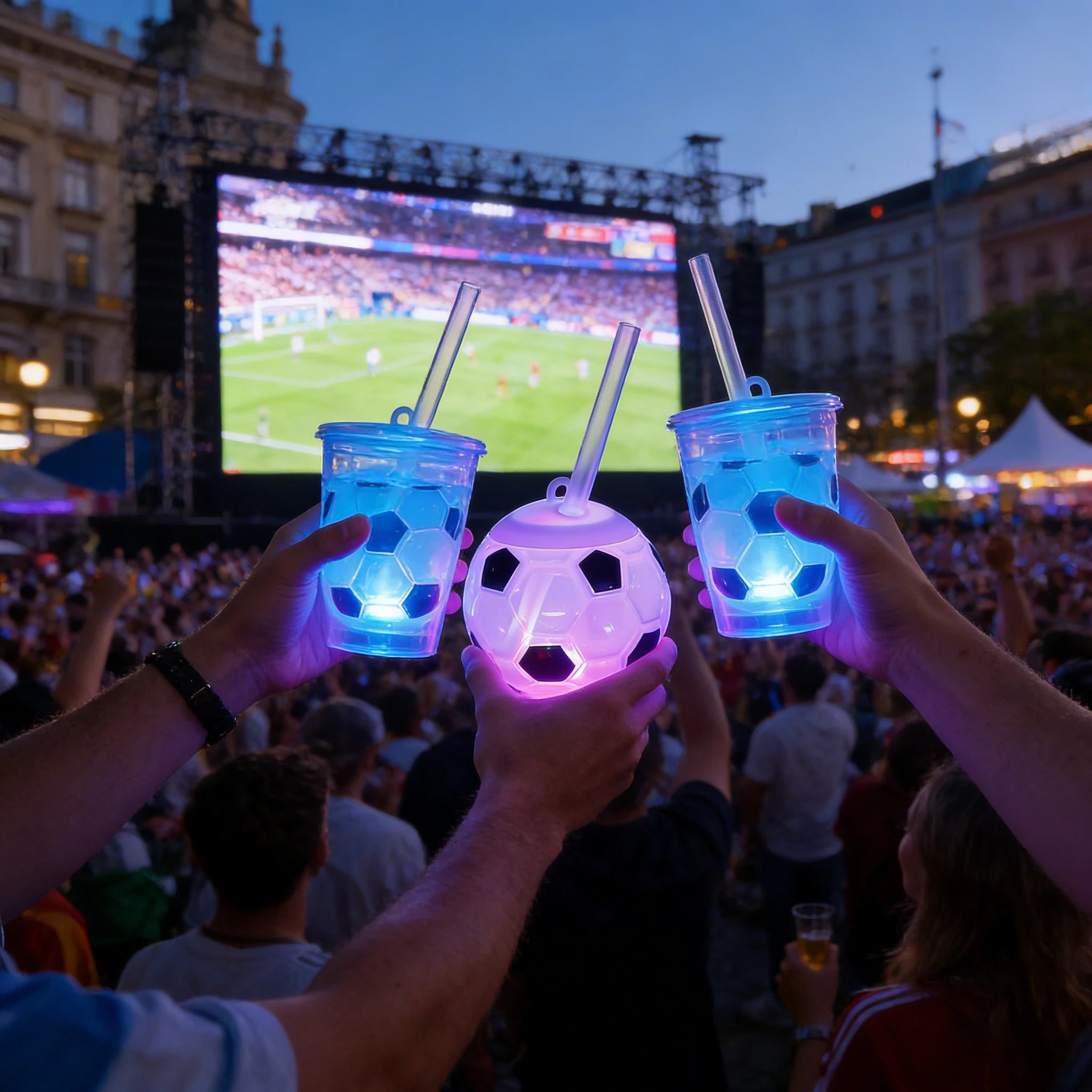 Soccer Fan Tumbler | 710ML Reusable Stadium Cup